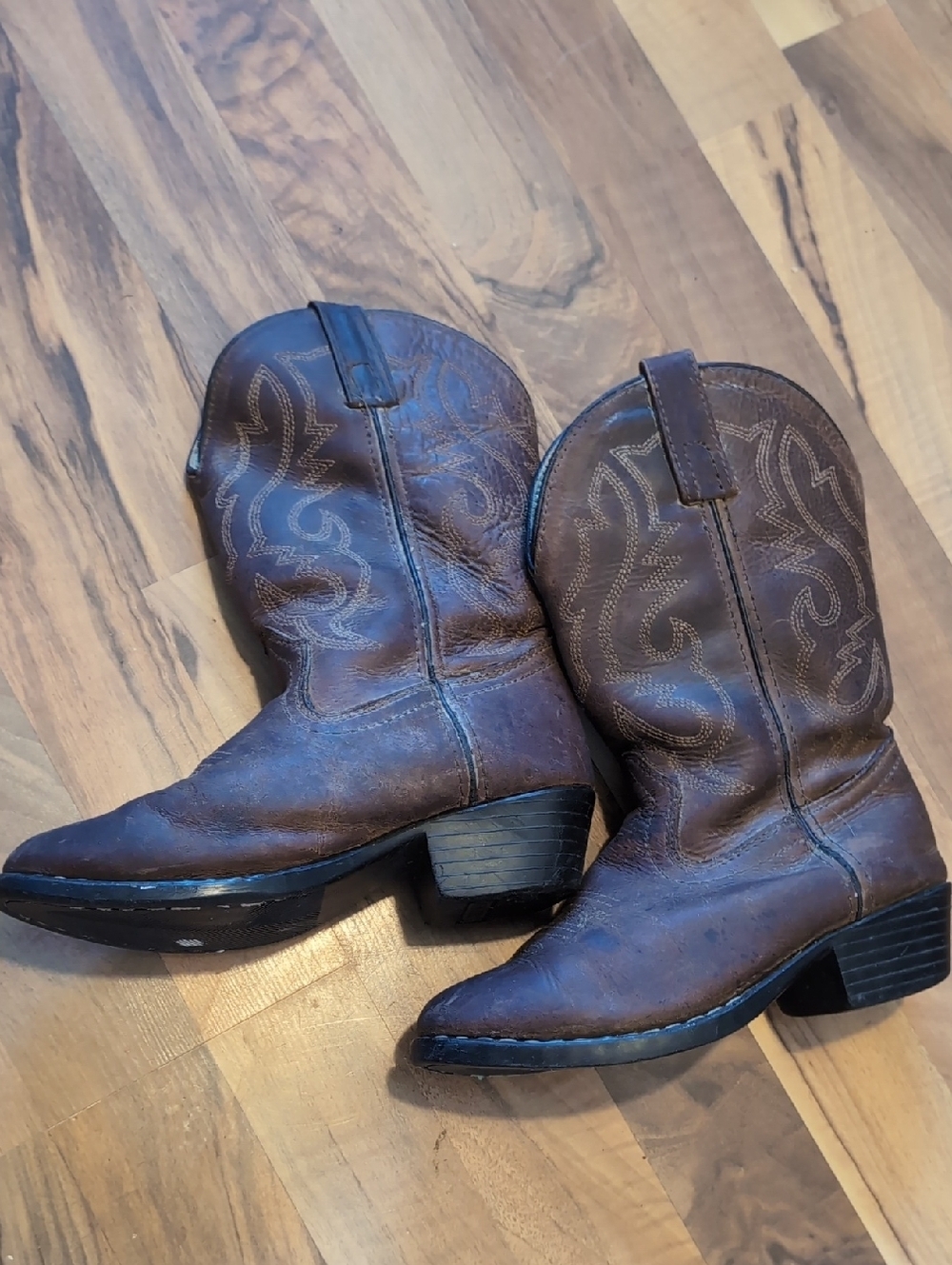 Classic Brown Kids' Western Ranch Boots
